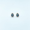 Aretes Gota Topacio London Blue – Victoria Fine Jewelry