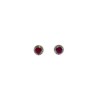 Aretes Redondos Rubíes Con Diamantes – Victoria Fine Jewelry