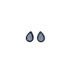 Aretes Gota Zafiro Con Diamantes Pave – Victoria Fine Jewelry