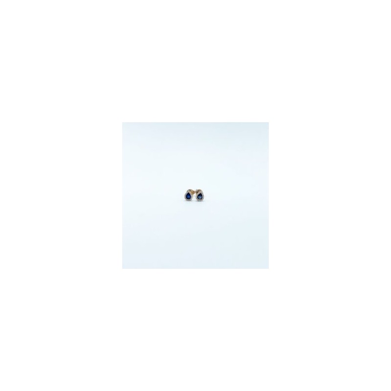 Aretes Gota Zafiro Mini – Victoria Fine Jewelry