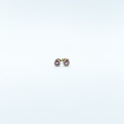 Aretes Gota Zafiro Rosa Mini – Victoria Fine Jewelry