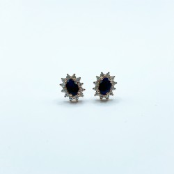 Aretes Lady Di Zafiro con Diamantes – Victoria Fine Jewelry