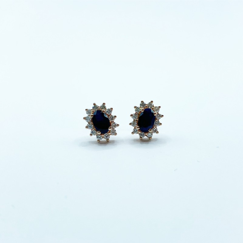 Aretes Lady Di Zafiro con Diamantes – Victoria Fine Jewelry