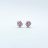 Aretes Zafiro Rosa Con Diamantes – Victoria Fine Jewelry