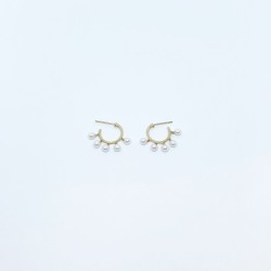 Arracada Con Perlas Colgando – Victoria Fine Jewelry