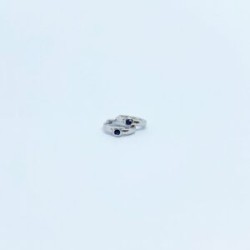 Arracada Con Zafiro Biselado – Victoria Fine Jewelry
