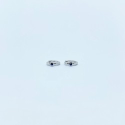 Arracada Con Zafiro Biselado – Victoria Fine Jewelry