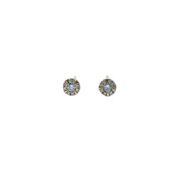 Aretes Redondos Mini Con Diamantes – Victoria Fine Jewelry