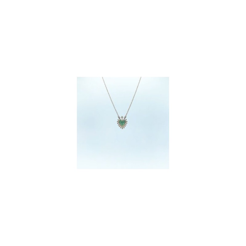 Collar Sagrado Corazón Esmeralda – Victoria Fine Jewelry