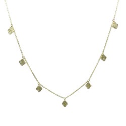 Collar Tréboles Con Diamantes – Victoria Fine Jewelry