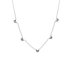 Collar Cinco Mariposas Con Diamantes – Victoria Fine Jewelry