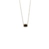 Collar Cuadro De Zafiro Con Halo De Diamantes – Victoria Fine Jewelry