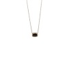 Collar Cuadro De Zafiro Con Halo De Diamantes – Victoria Fine Jewelry
