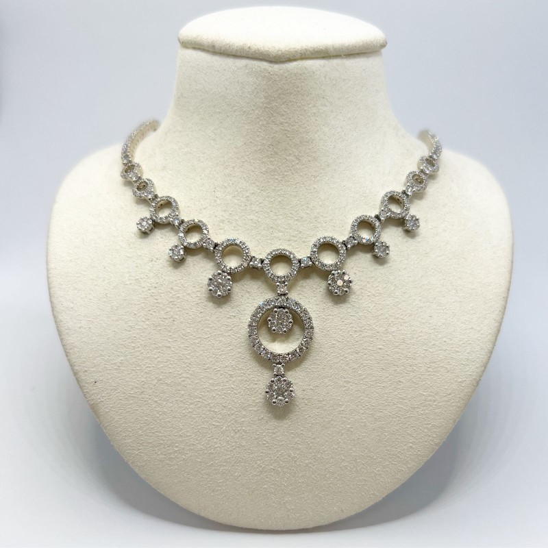 Gargantilla Círculos De Diamantes – Victoria Fine Jewelry