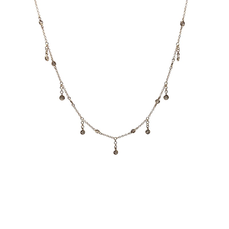 Collar Diamantes Biselados Colgantes – Victoria Fine Jewelry