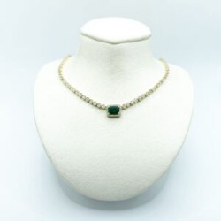 Gargantilla De Esmeralda Con Diamantes – Victoria Fine Jewelry