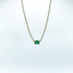 Gargantilla De Esmeralda Con Diamantes – Victoria Fine Jewelry