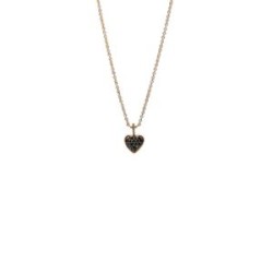 Mini Sagrado Corazón de Diamante Negro – Victoria Fine Jewelry