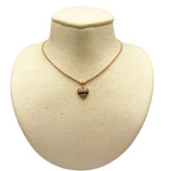Mini Sagrado Corazón de Diamante Negro con Diamante – Victoria Fine Jewelry