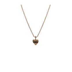 Mini Sagrado Corazón de Diamante Negro con Diamante – Victoria Fine Jewelry