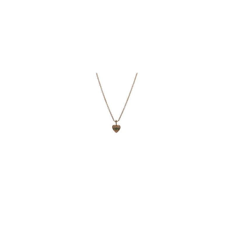 Mini Sagrado Corazón de Esmeralda con Diamante – Victoria Fine Jewelry