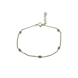 Pulsera Ojos Mini Zafiros y Diamantes – Victoria Fine Jewelry