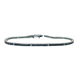 Pulsera Tennis Diamante Negro y Blanco – Victoria Fine Jewelry