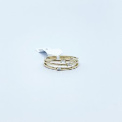 Anillo 3 Líneas Con Baguette – Victoria Fine Jewelry
