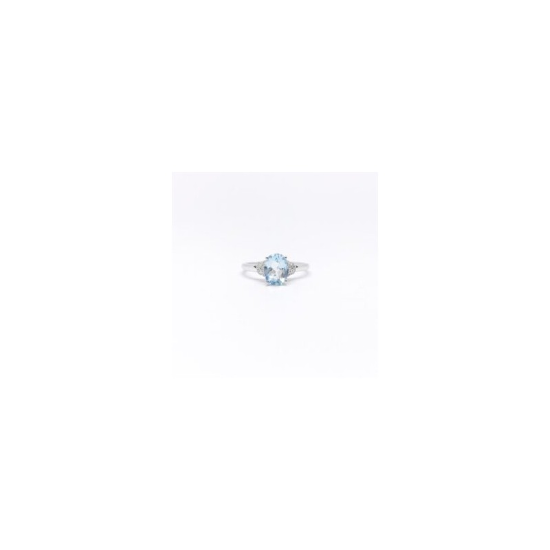 Anillo Aguamarina Oval – Victoria Fine Jewelry