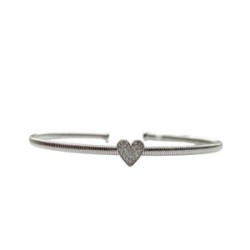 Pulsera Flex Corazón con Diamantes – Victoria Fine Jewelry