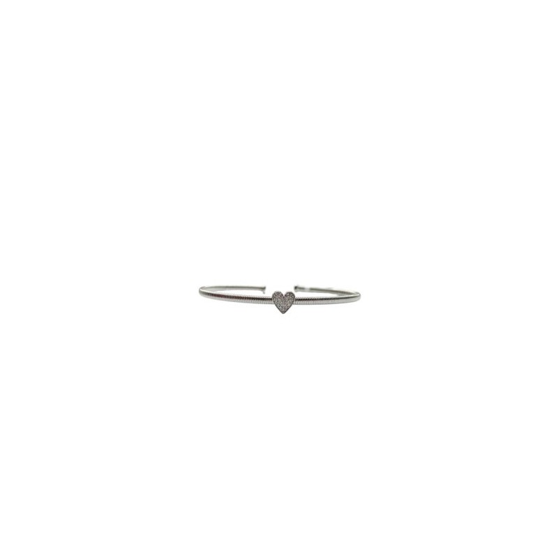 Pulsera Flex Corazón con Diamantes – Victoria Fine Jewelry