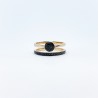 Anillo Circulo con Churumbela de Diamantes Negros – Victoria Fine Jewelry