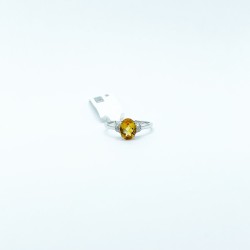 Anillo Oval Citrino Con Diamantes – Victoria Fine Jewelry