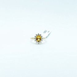 Anillo Citrino Oval Con Diamantes – Victoria Fine Jewelry