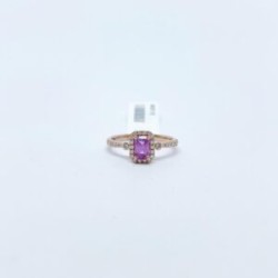 Anillo Con Zafiro Rosa y Diamantes – Victoria Fine Jewelry