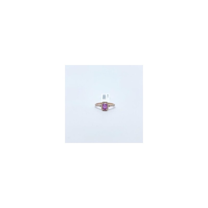 Anillo Con Zafiro Rosa y Diamantes – Victoria Fine Jewelry