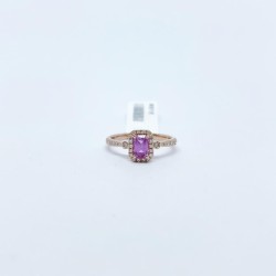 Anillo Con Zafiro Rosa y Diamantes – Victoria Fine Jewelry