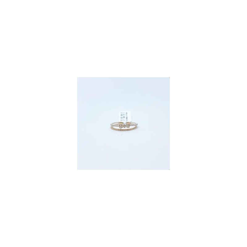 Anillo Doble Con Moño – Victoria Fine Jewelry