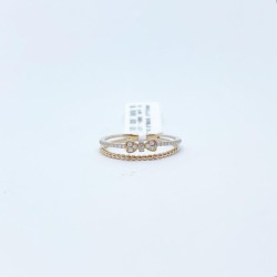 Anillo Doble Con Moño – Victoria Fine Jewelry