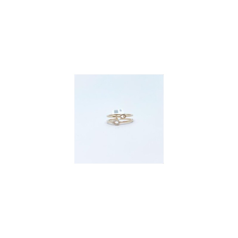 Anillo Doble Gota Con Diamantes – Victoria Fine Jewelry