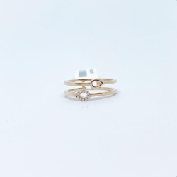 Anillo Doble Gota Con Diamantes – Victoria Fine Jewelry