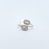 Anillo Doble Oval Topacio Blanco – Victoria Fine Jewelry