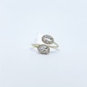 Anillo Doble Oval Topacio Blanco – Victoria Fine Jewelry