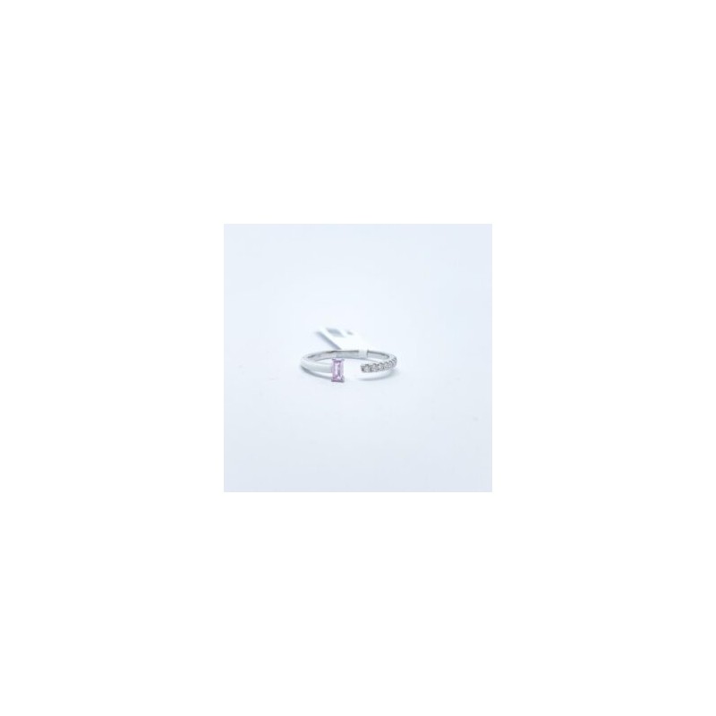 Anillo Esmaltado Con Zafiro Rosa – Victoria Fine Jewelry