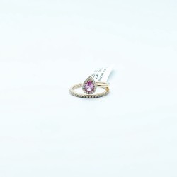 Anillo Gota Zafiro Rosa – Victoria Fine Jewelry