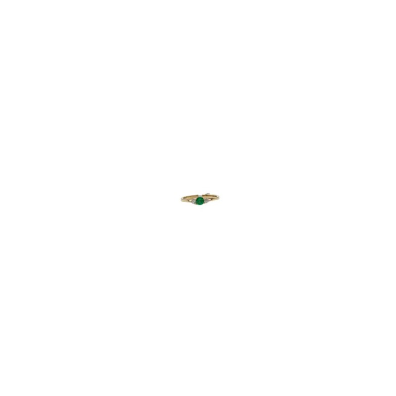 Anillo Esmeralda Redonda Con Diamantes – Victoria Fine Jewelry