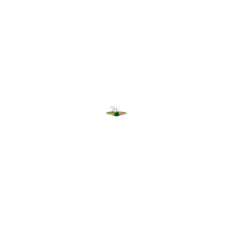 Anillo Esmeralda Redonda Con Diamantes – Victoria Fine Jewelry