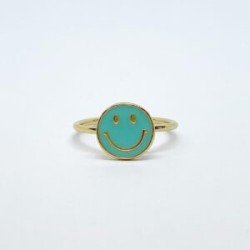 Anillo Happy Face Esmaltado – Victoria Fine Jewelry