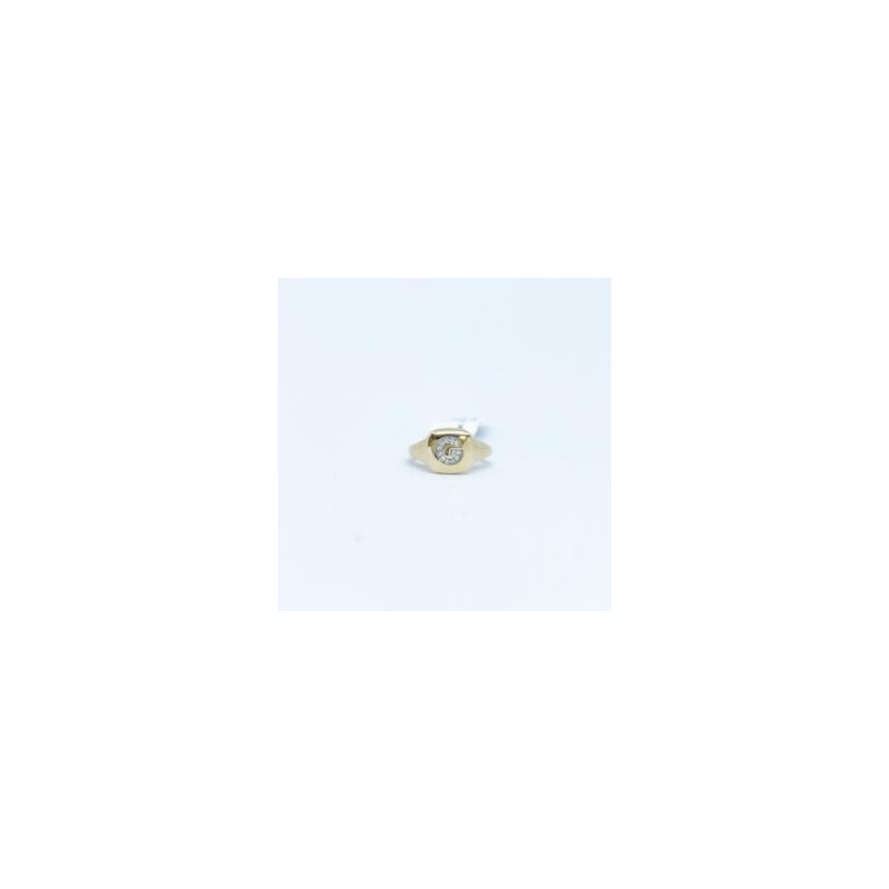Anillo Letra G Con Diamantes – Victoria Fine Jewelry