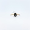 Anillo Oval con Diamantes Negros – Victoria Fine Jewelry